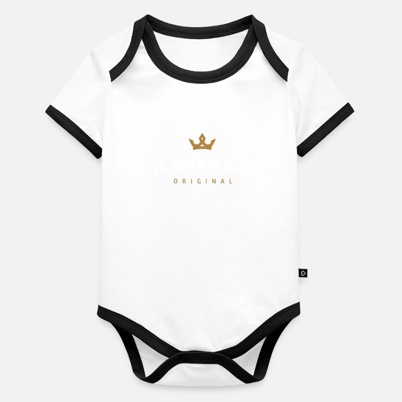 Anders Original Family Logo Organic Baby Contrasting Bodysuit