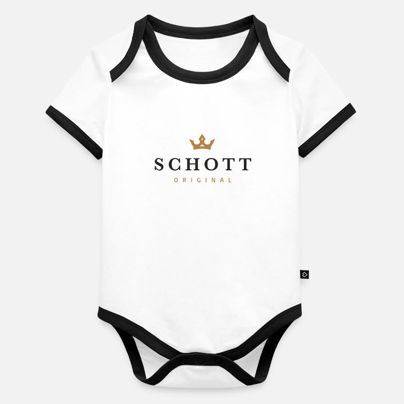 Schott Original surname Organic Baby Contrasting Bodysuit