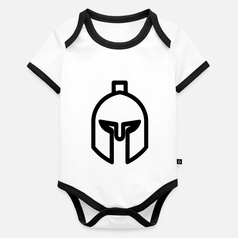 Sparta Guerrier Spartan Body Bébé bio contrasté manches courtes