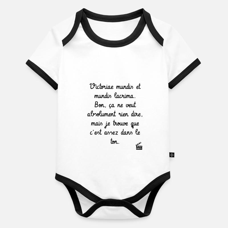 Kaameløtt - Réplique Culte - Citation Drôle Body Bébé bio contrasté manches courtes
