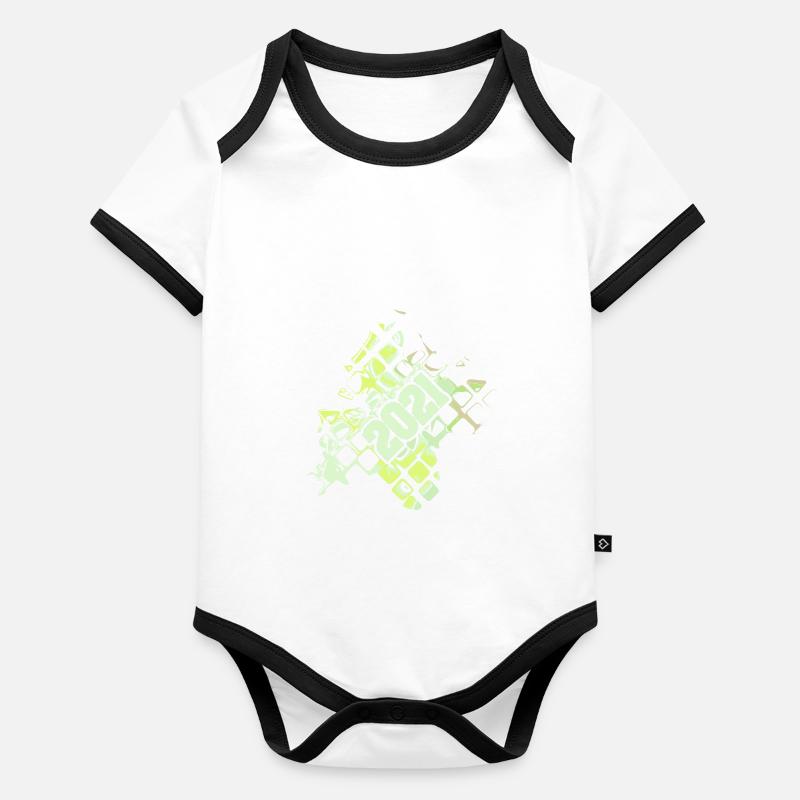 Cadeau 2021 Body Bébé bio contrasté manches courtes