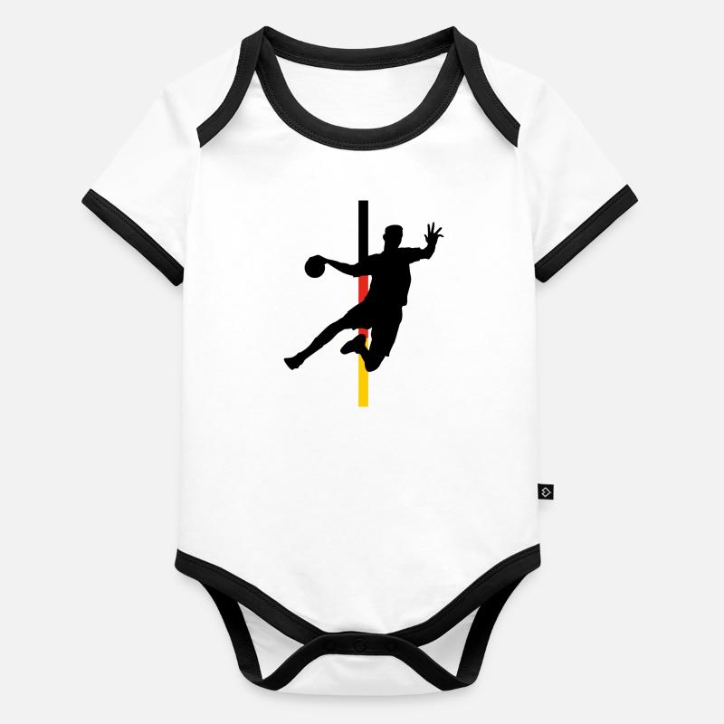 Handball Victory Organic Baby Contrasting Bodysuit