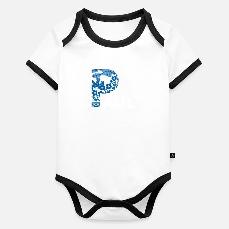 Paul Baby Bio-Kurzarm-Kontrastbody