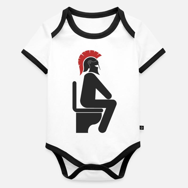 WC Baby Bio-Kurzarm-Kontrastbody