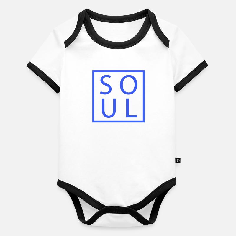 Soul Paar Shirt Mate Geschenkidee Baby Bio-Kurzarm-Kontrastbody