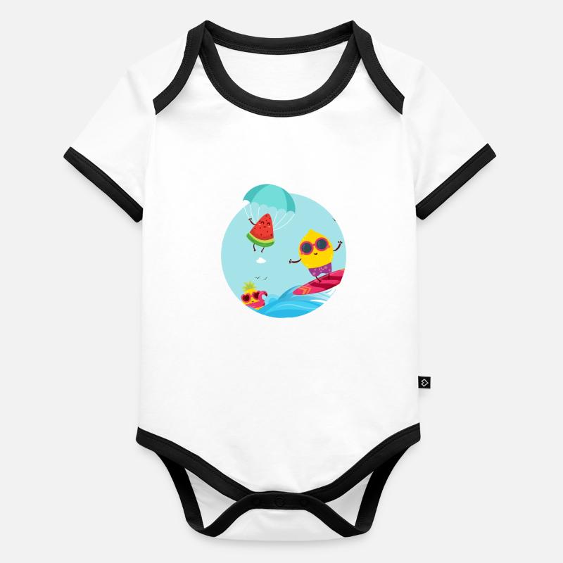 fruit Organic Baby Contrasting Bodysuit