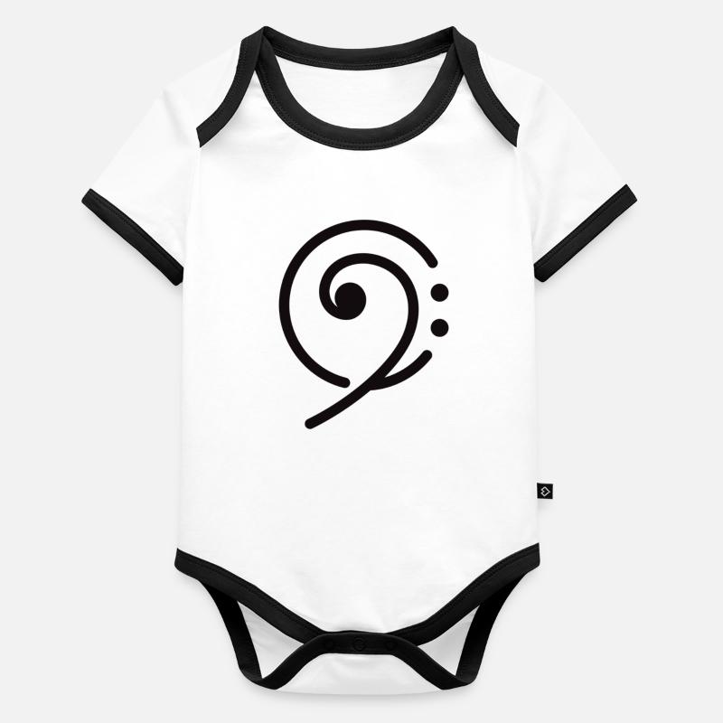 Am Key Organic Baby Contrasting Bodysuit
