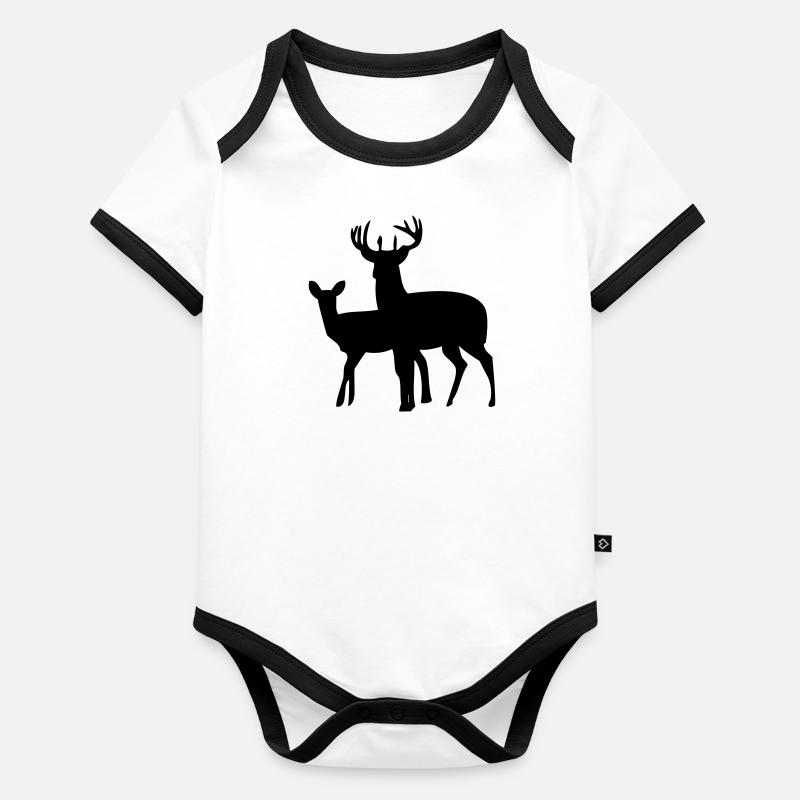rehe Body Bébé bio contrasté manches courtes