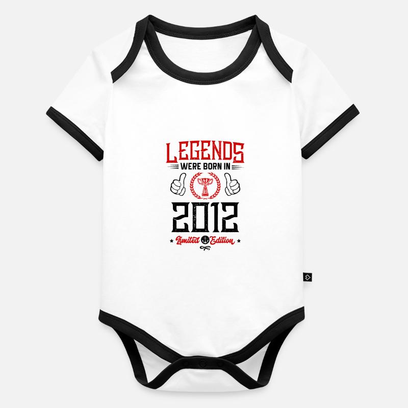 Born dans 2012 Legends Body Bébé bio contrasté manches courtes