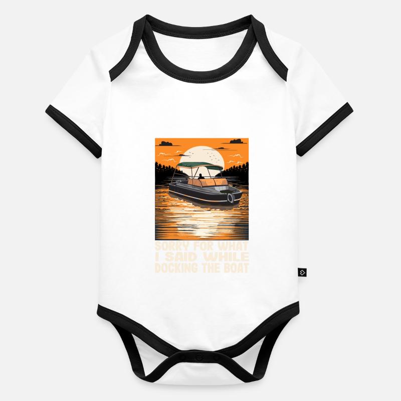 Désolé pour ce que j’ai dit en amarrant le bateau Body Bébé bio contrasté manches courtes