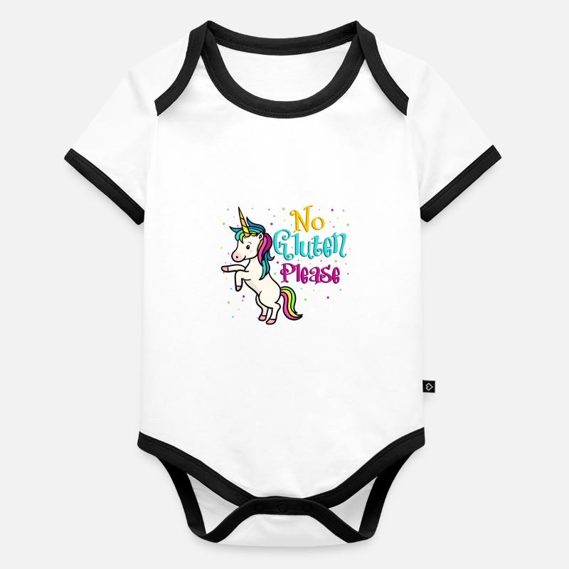 No Gluten Please Organic Baby Contrasting Bodysuit