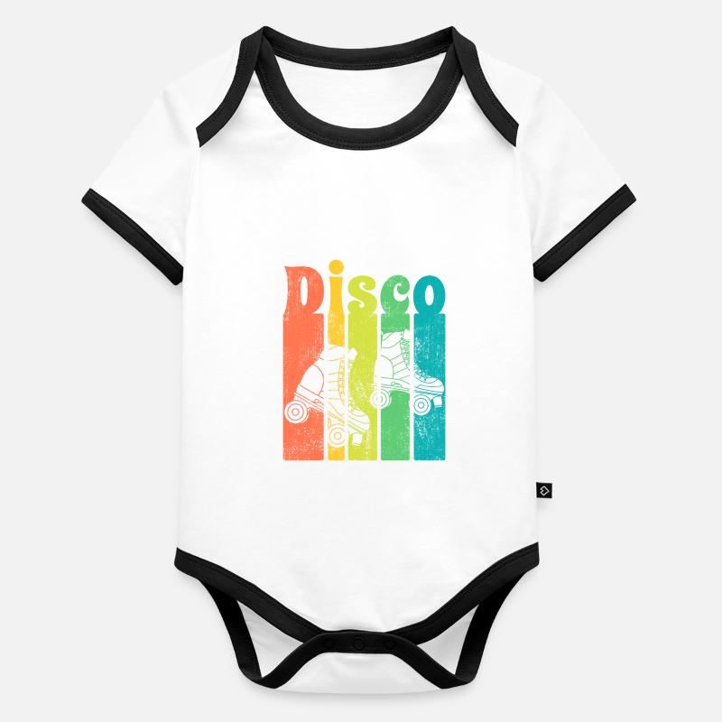 Disco Organic Baby Contrasting Bodysuit