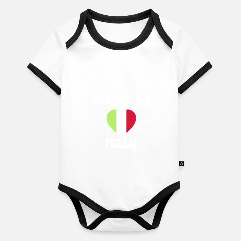 Italy Organic Baby Contrasting Bodysuit