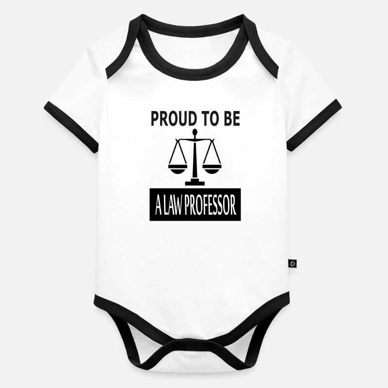 stolzer Jura-Professor ich bin Professor Geschenk Baby Bio-Kurzarm-Kontrastbody