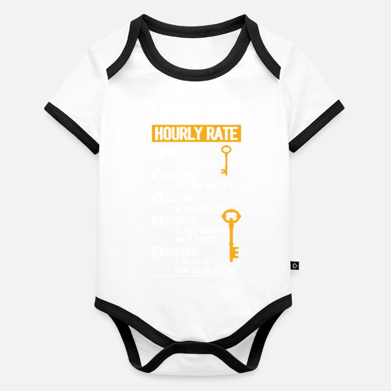 Locksmith Hourly Rate Lockpicker Pick Locks Organic Baby Contrasting Bodysuit