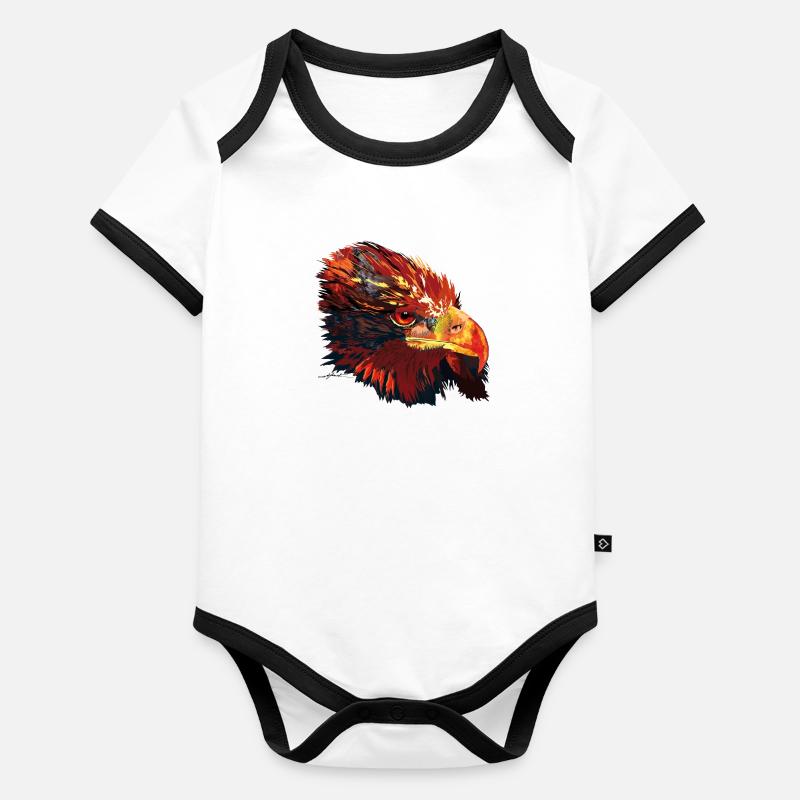 Adler arthawk Baby Bio-Kurzarm-Kontrastbody