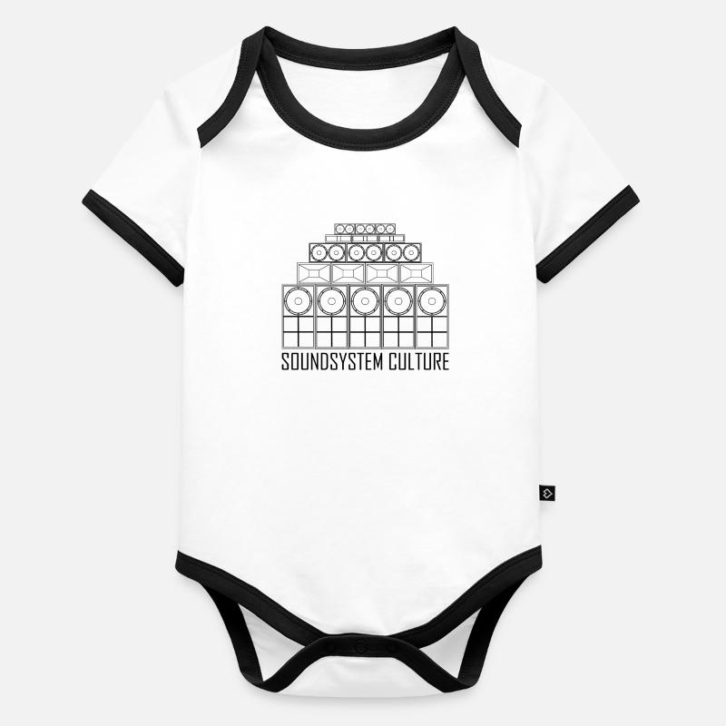 Culture du système de son Dub Body Bébé bio contrasté manches courtes