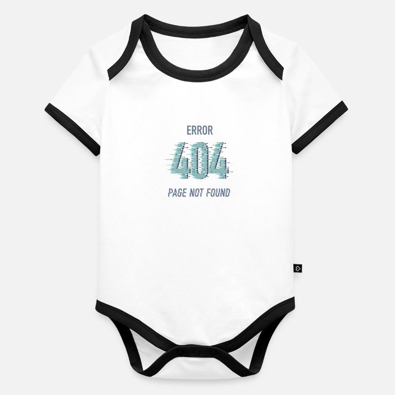 Error 404 Organic Baby Contrasting Bodysuit
