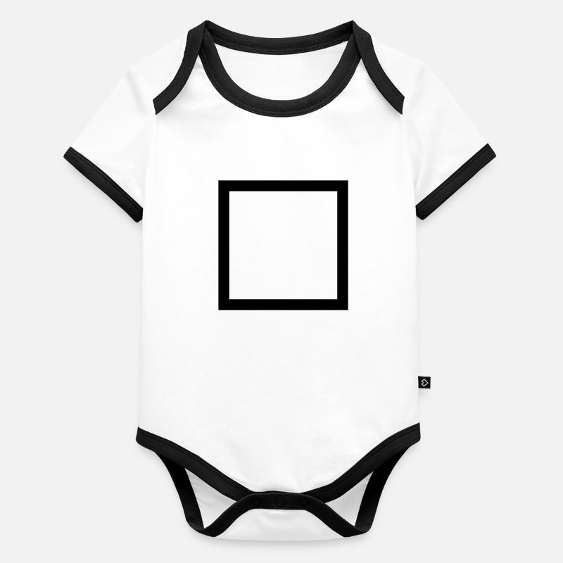 Hütte Baby Bio-Kurzarm-Kontrastbody