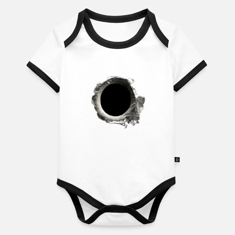 coup de feu Body Bébé bio contrasté manches courtes