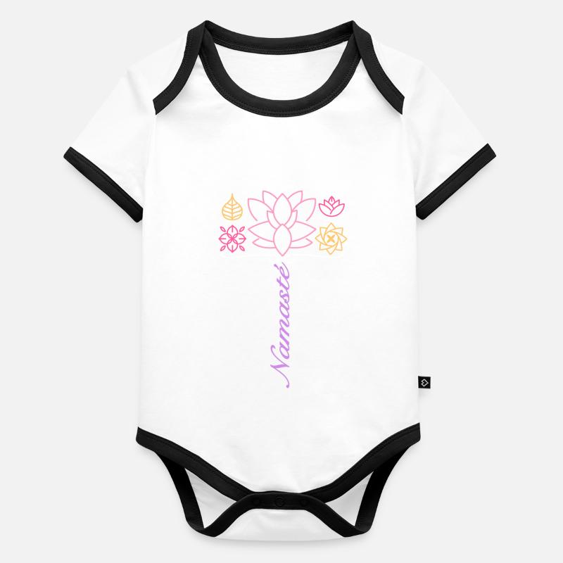 Namaste Body Bébé bio contrasté manches courtes