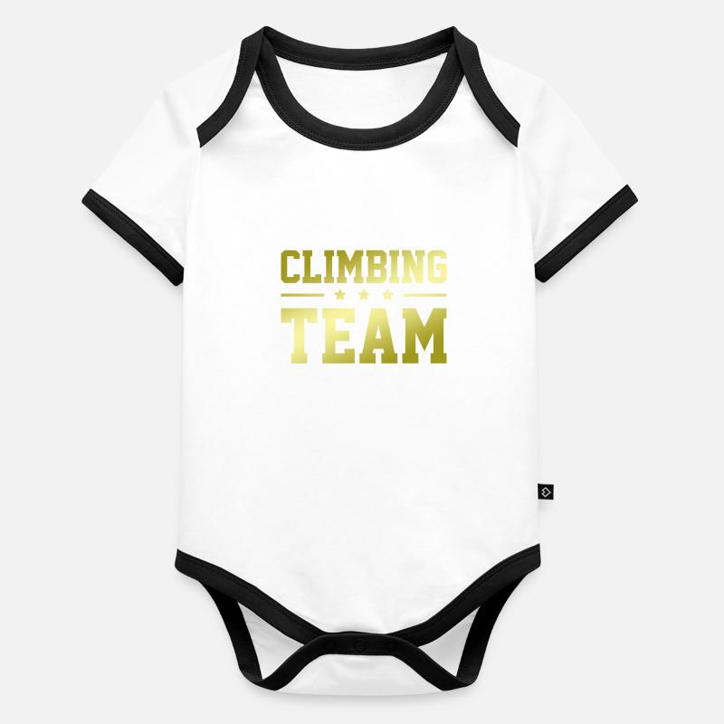 Climbing Team Baby Bio-Kurzarm-Kontrastbody