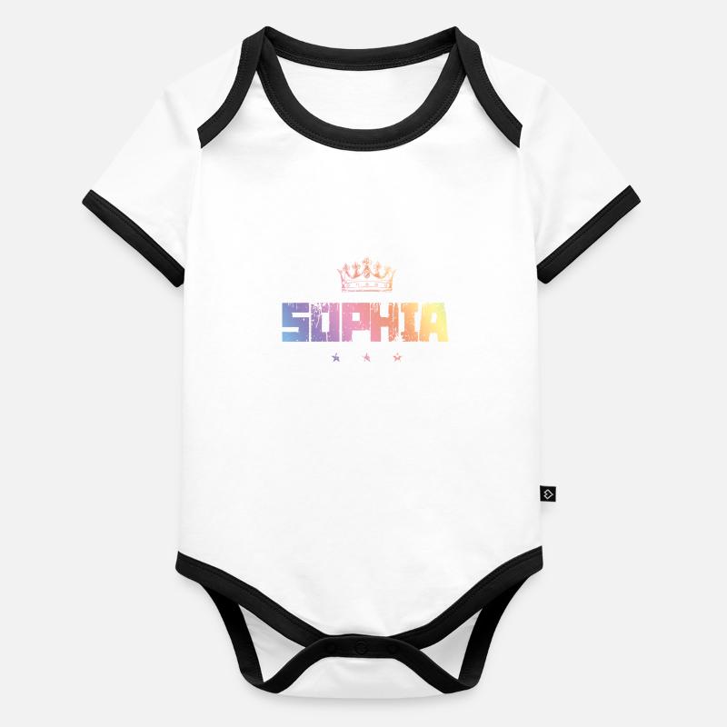Sophia Organic Baby Contrasting Bodysuit