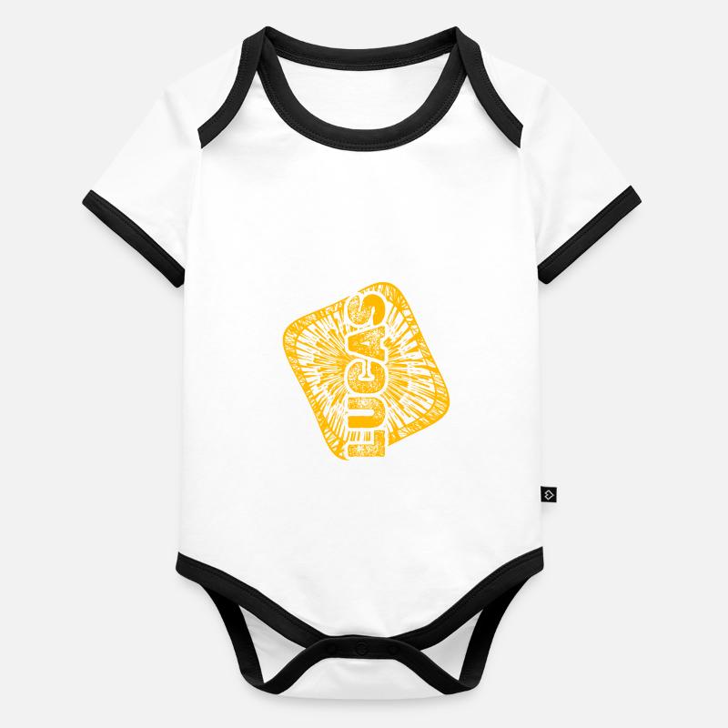 Entreprise Lucas Body Bébé bio contrasté manches courtes