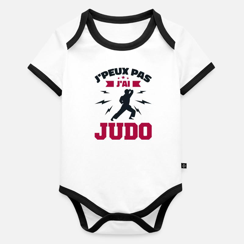 Ich kann nicht Judo Baby Bio-Kurzarm-Kontrastbody