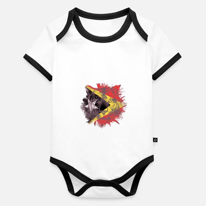 East Timor Organic Baby Contrasting Bodysuit
