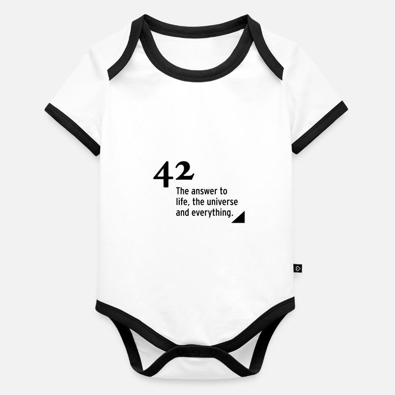 42 - the answer Baby Bio-Kurzarm-Kontrastbody