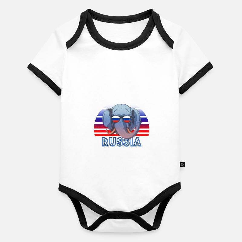 Russia Organic Baby Contrasting Bodysuit