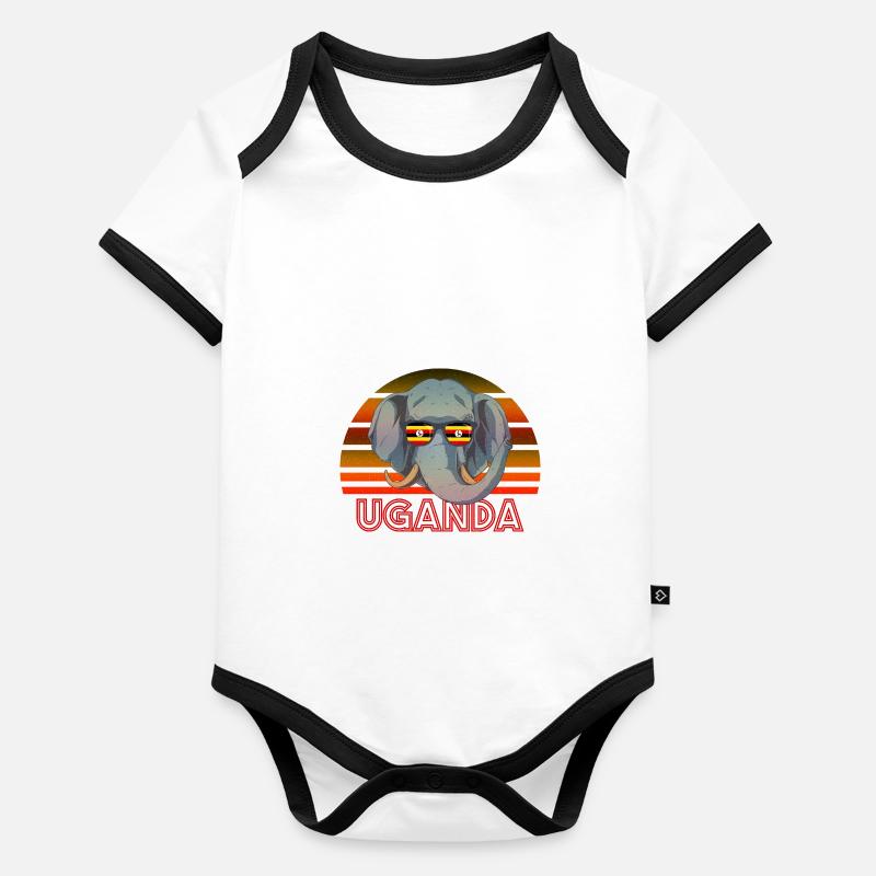 Uganda Organic Baby Contrasting Bodysuit