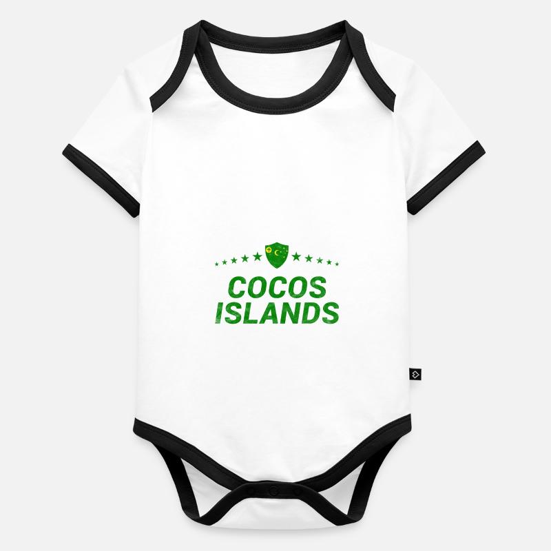Cocos Islands Organic Baby Contrasting Bodysuit