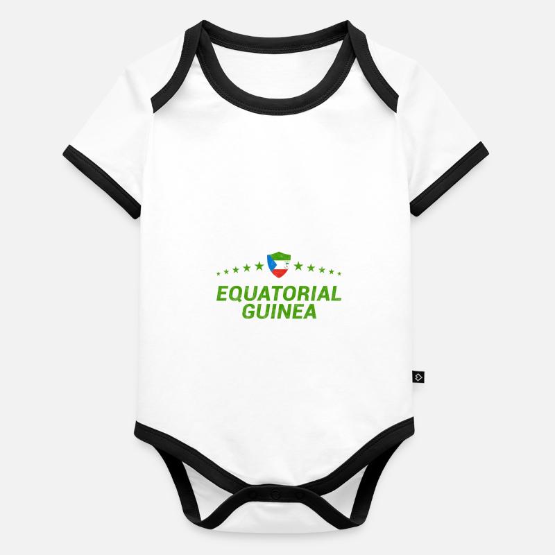 Equatorial Guinea Organic Baby Contrasting Bodysuit