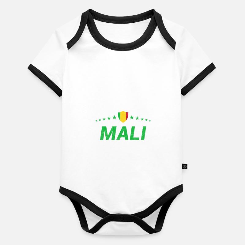 Mali Body Bébé bio contrasté manches courtes
