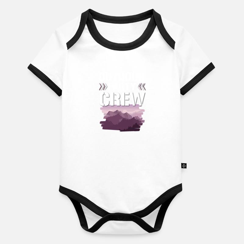 Outdoor Party Crew Organic Baby Contrasting Bodysuit