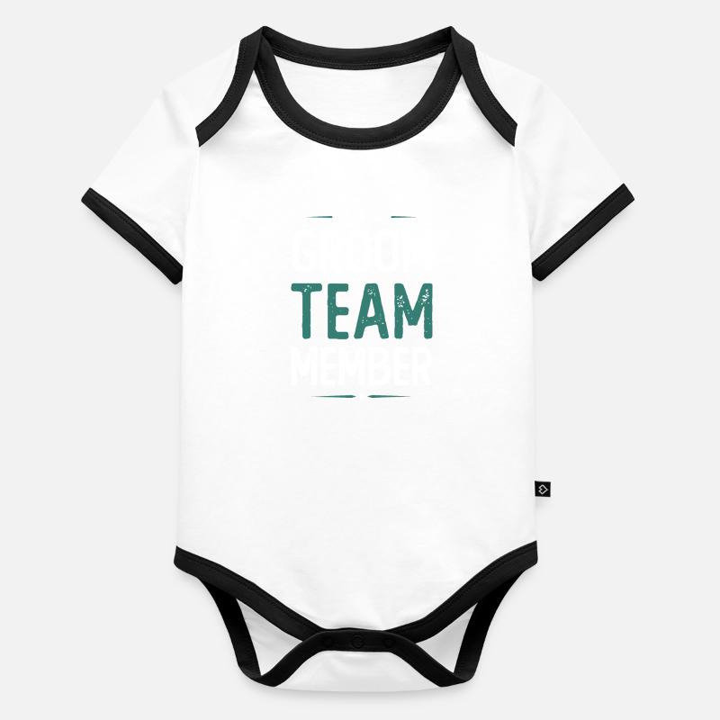 Groom Team Organic Baby Contrasting Bodysuit
