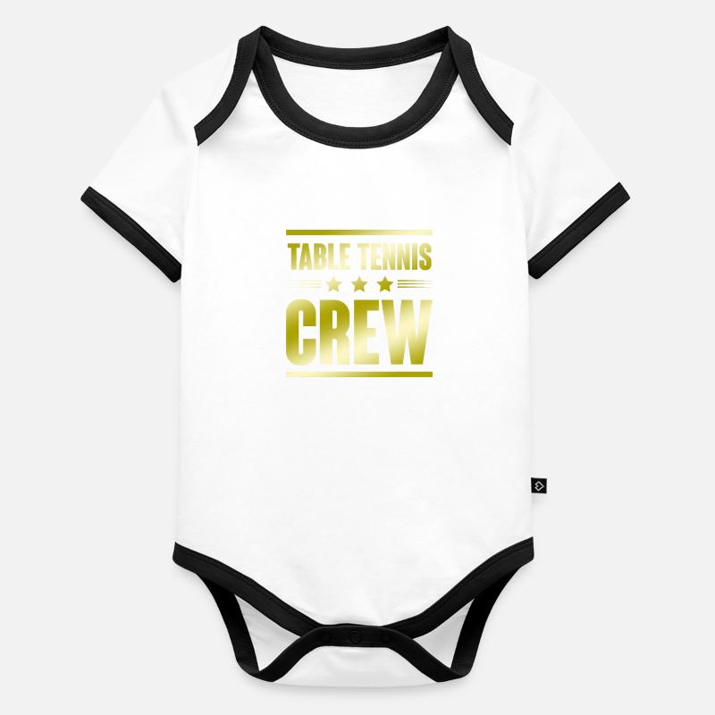 Table Tennis Crew Baby Bio-Kurzarm-Kontrastbody