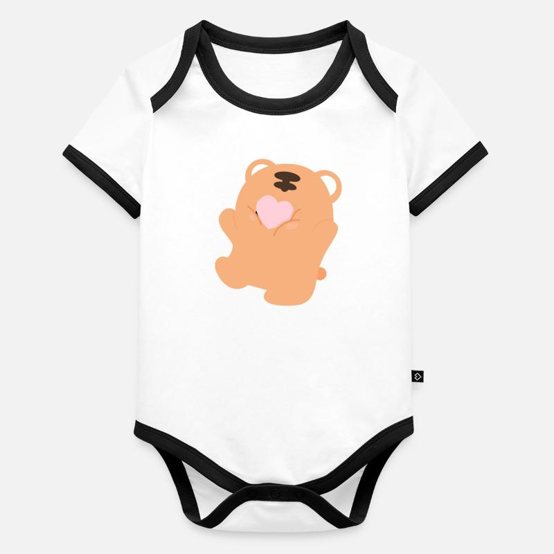 Tigerliebe Teil 2 Baby Bio-Kurzarm-Kontrastbody