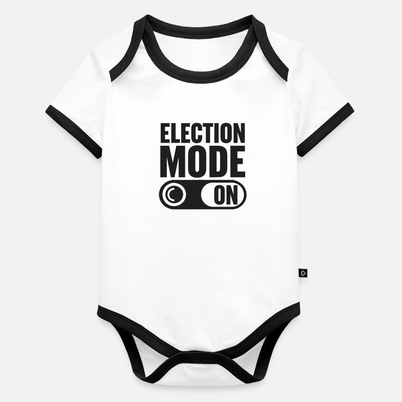 Election Mode On Baby Bio-Kurzarm-Kontrastbody