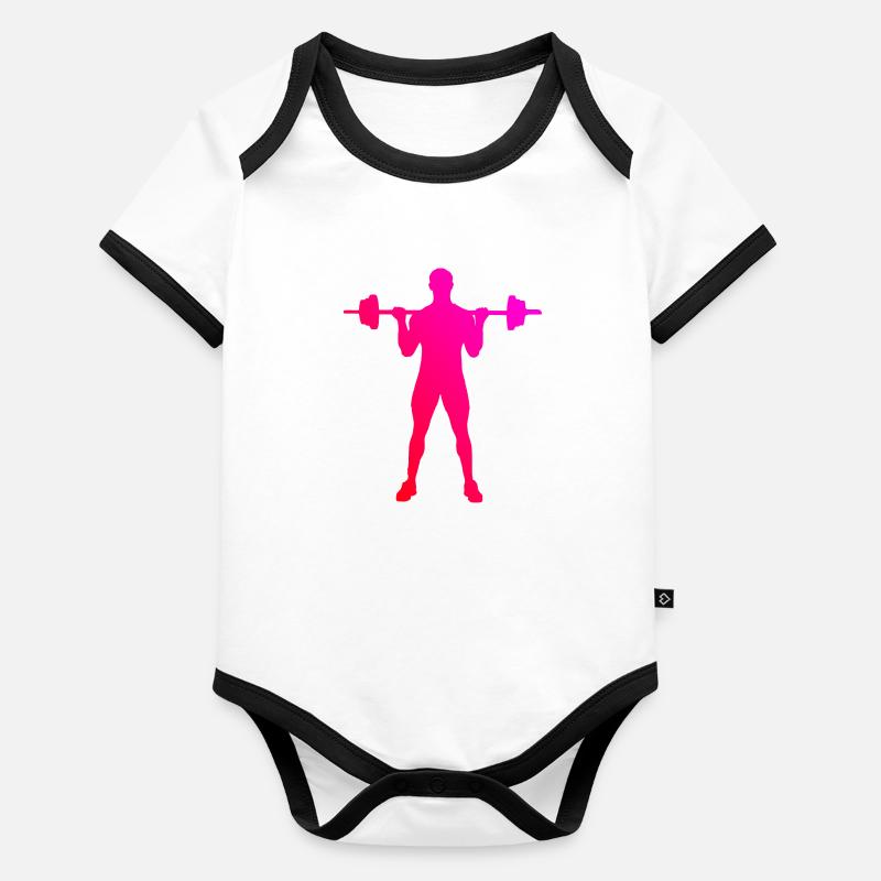 Endurance Training Fitness Strength Training Men Organic Baby Contrasting Bodysuit