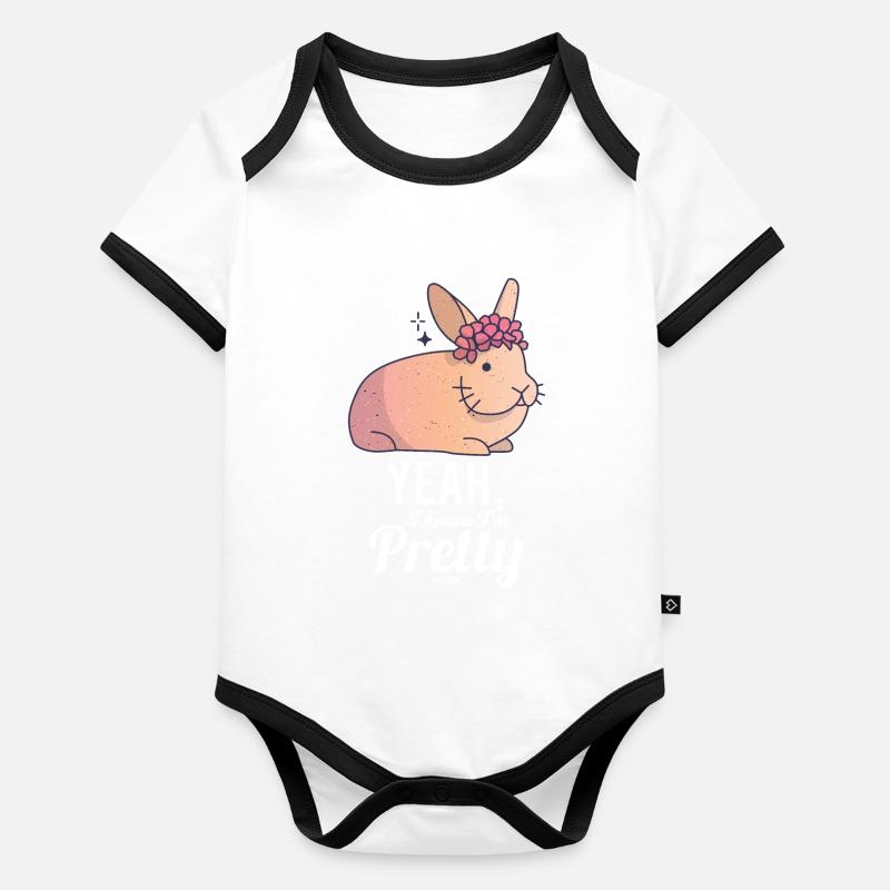 Hare Organic Baby Contrasting Bodysuit