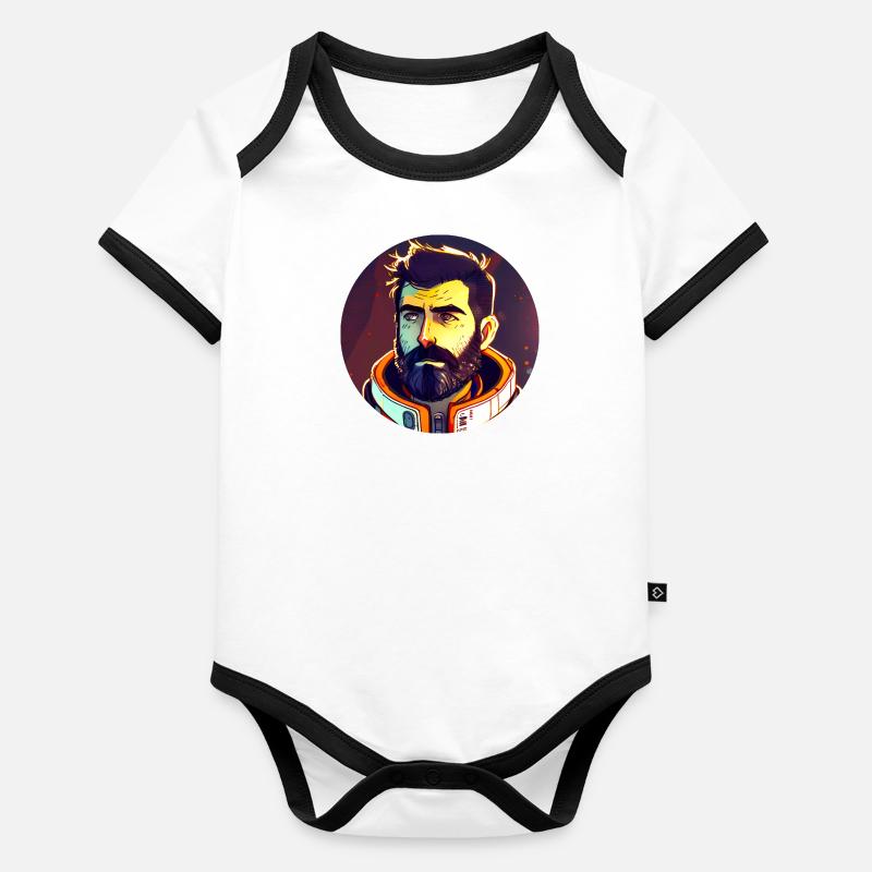 Anime Pilot Baby Bio-Kurzarm-Kontrastbody