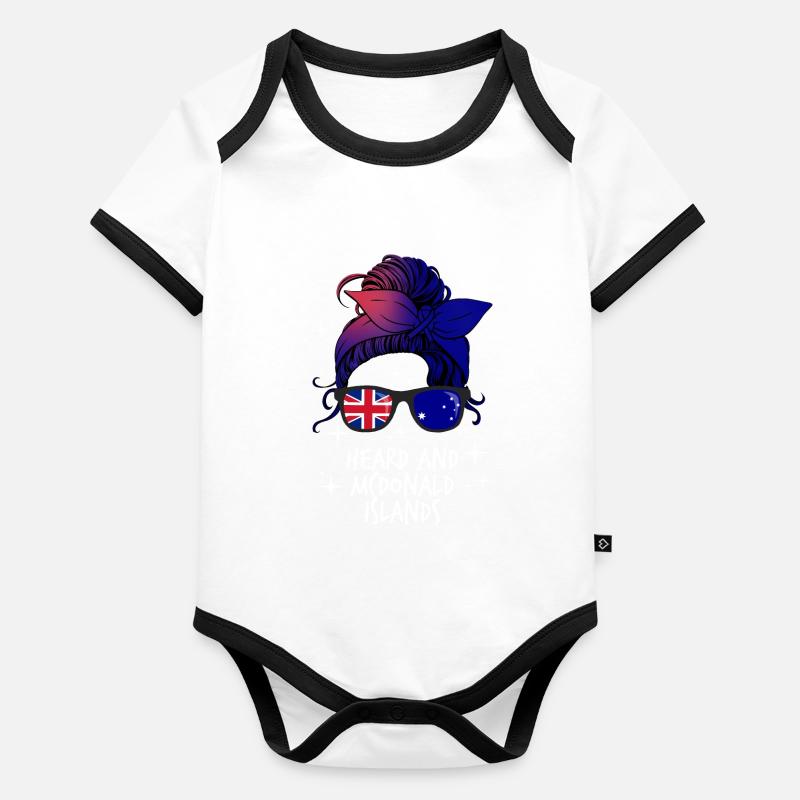 Heard und McDonaldinseln Baby Bio-Kurzarm-Kontrastbody