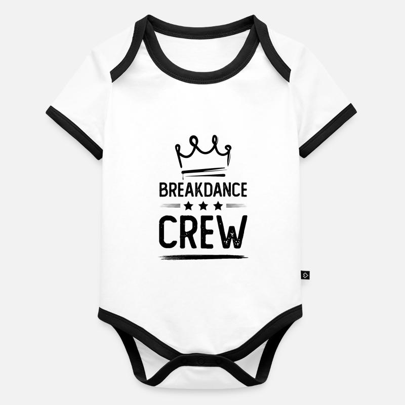 Équipe de breakdance Body Bébé bio contrasté manches courtes