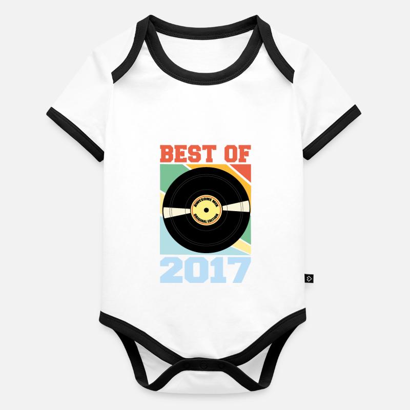 Le meilleur de 2017 Body Bébé bio contrasté manches courtes
