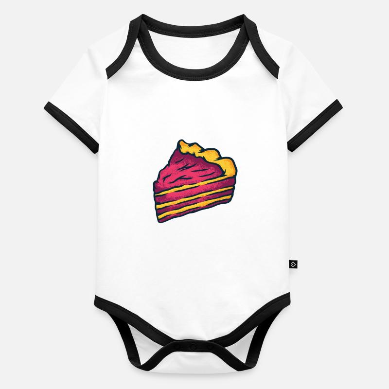 Du gâteau Body Bébé bio contrasté manches courtes