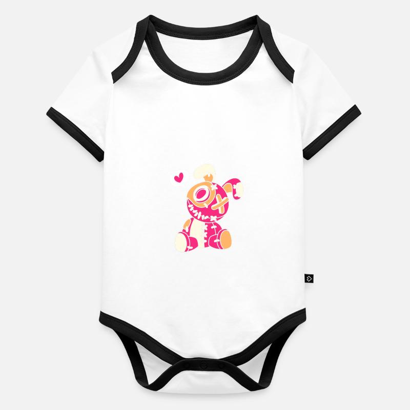 Voodoo Baby Bio-Kurzarm-Kontrastbody