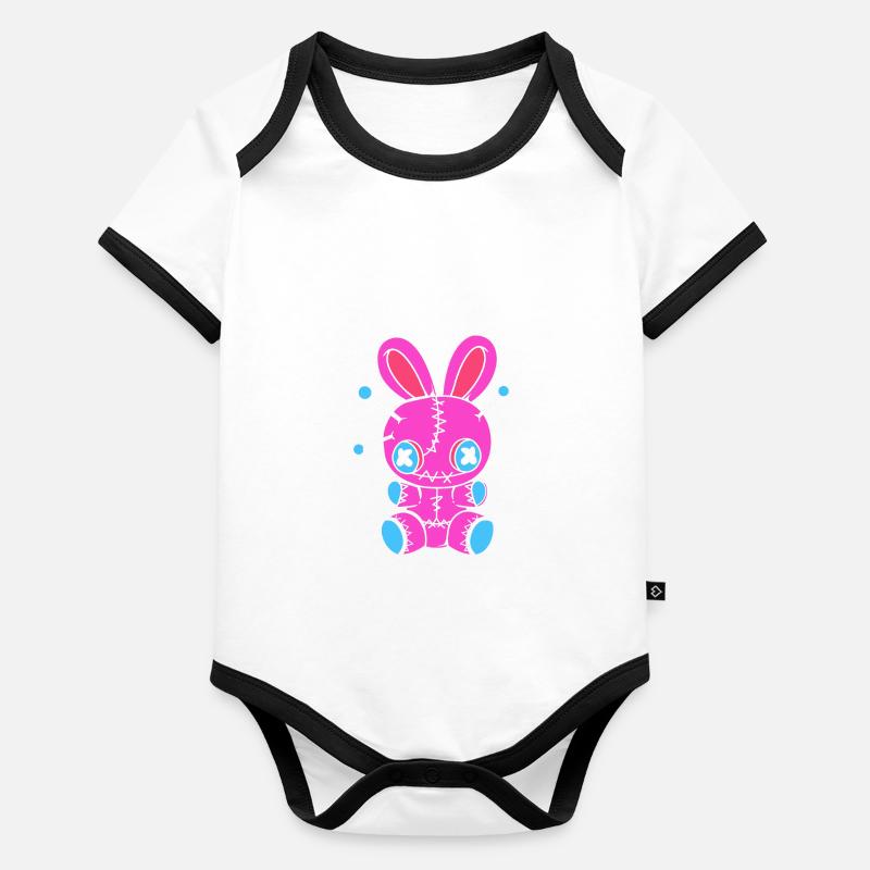 Voodoo Baby Bio-Kurzarm-Kontrastbody